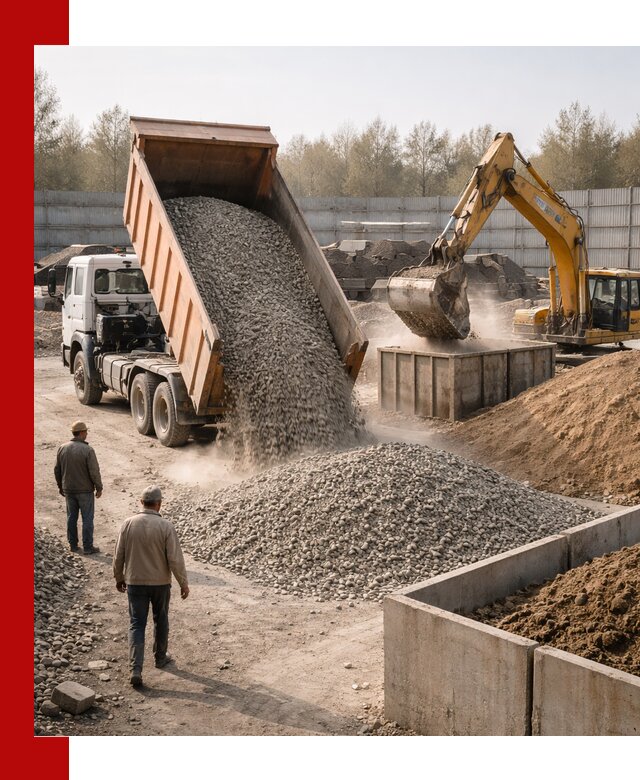 Доставка нерудных материалов с погрузкой и разгрузкой в Набережных Челнах