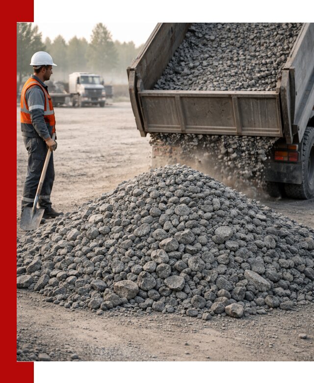 Гранитный щебень фракции 100–201 для строительства в Набережных Челнах