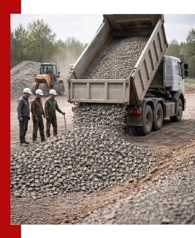 Доставка гравийного щебня фракции 70-120 в Набережных Челнах