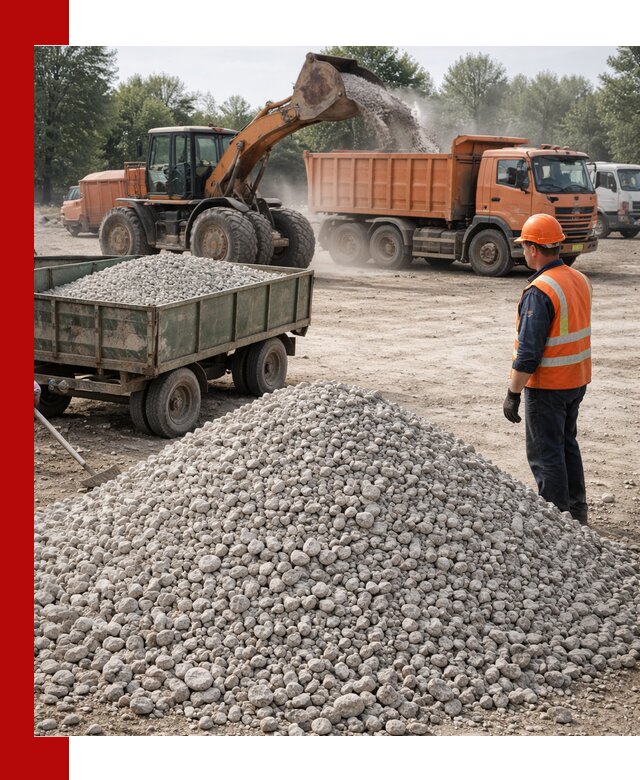 Доставка известнякового щебня фракция 20–40 в Набережных Челнах