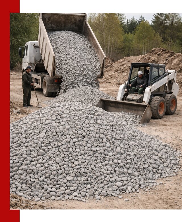 Доставка доломитового щебня в Набережных Челнах напрямую от карьера