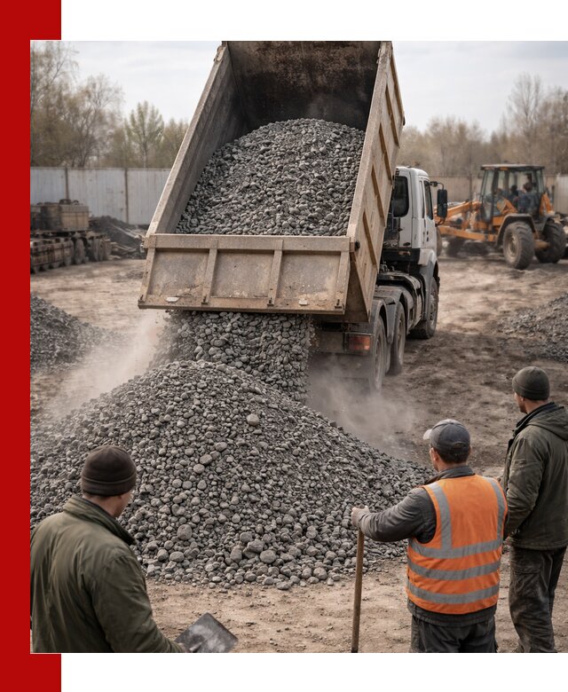 Доставка шлакового щебня в удобные сроки по выгодной цене в Набережных Челнах