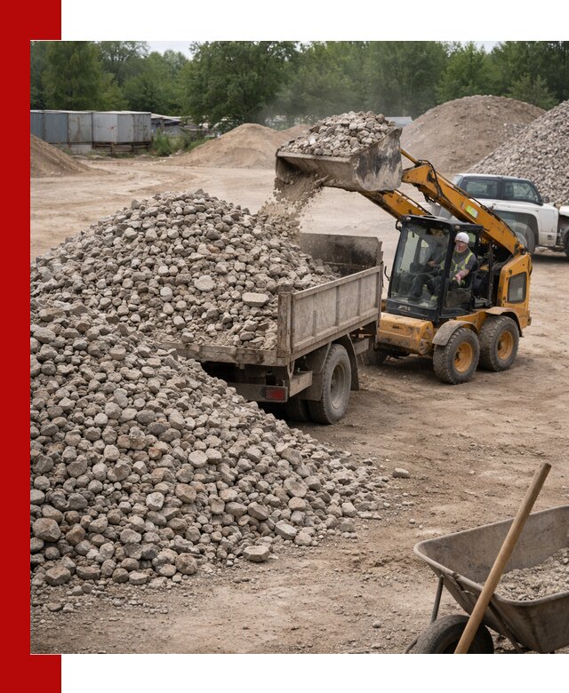 Доставка вторичного щебня в Набережных Челнах для строительных работ