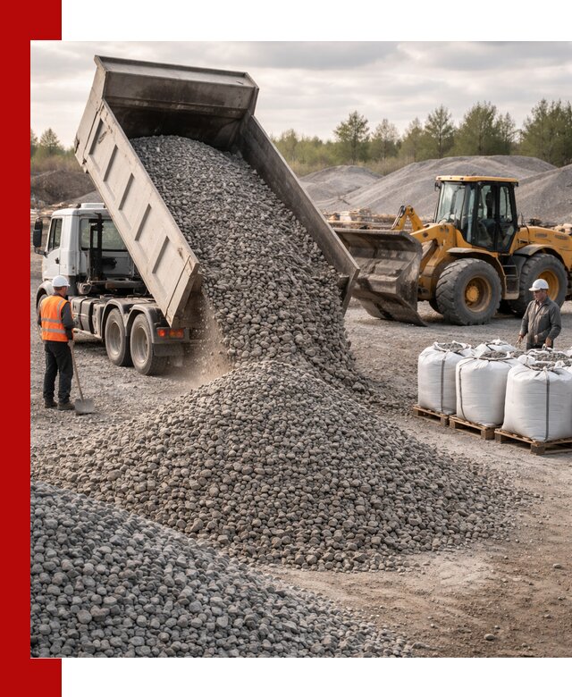 Бетонный щебень фракция 5–20 с доставкой в Набережных Челнах