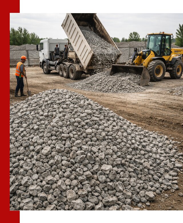 Доставка бетонного щебня фракции 40-70 в Набережных Челнах