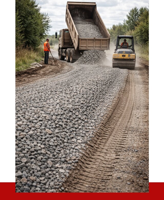 Щебень для отсыпки дороги в Набережных Челнах от 2743 р. ПРОНЕРУДНбр