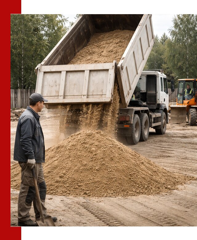 Доставка и продажа песка с разгрузкой в Набережных Челнах