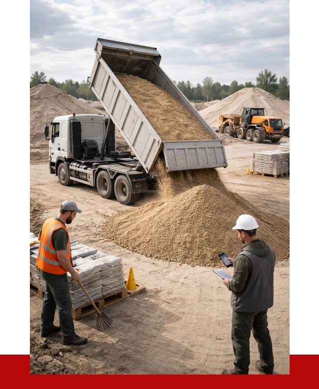 Карьерный песок с доставкой в Набережных Челнах от 3657 р. ПРОНЕРУДНбр