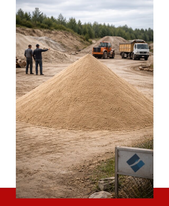 Карьерный песок навалом в Набережных Челнах от 1828 р. | ПРОНЕРУДНбр
