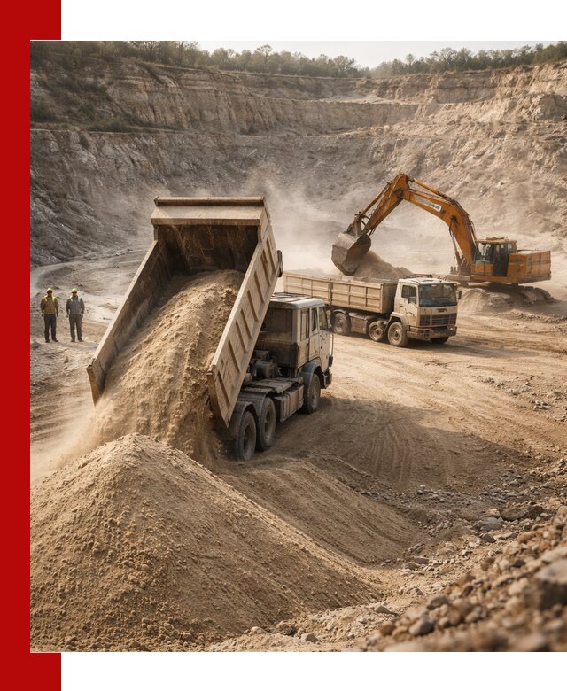 Карьерный песок навалом с доставкой в Набережных Челнах