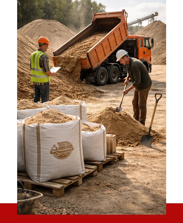 Строительный песок в Набережных Челнах от 2235 р. с доставкой, ПРОНЕРУДНбр