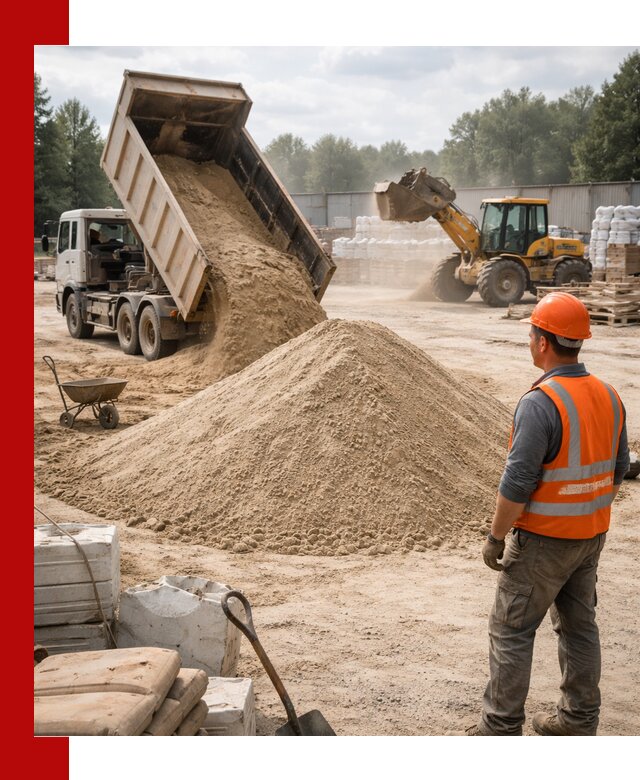 Доставка строительного песка с самосвалом в Набережных Челнах