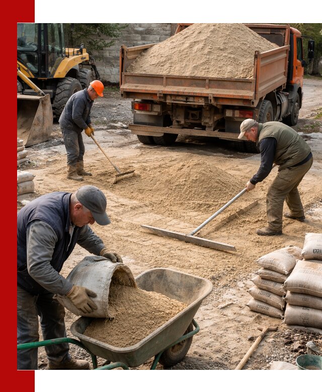 Поставка песка для стяжки в Набережных Челнах с быстрой доставкой