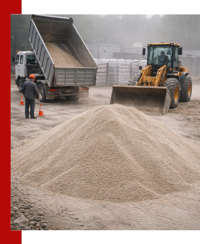 Кварцевый песок фракция 0–8 для стройработ в Набережных Челнах