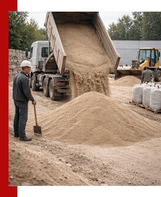 Кварцевый песок фракция 0–3 мм с доставкой в Набережных Челнах