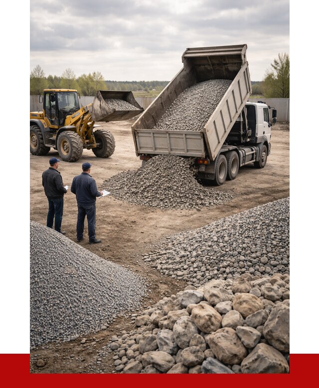 Гравий и камень с доставкой в Набережных Челнах от 4266 р. - ПРОНЕРУДНбр