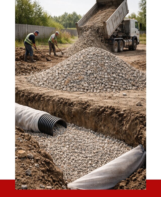 Гравий для дренажа в Набережных Челнах от 2235 р., доставка ПРОНЕРУДНбр