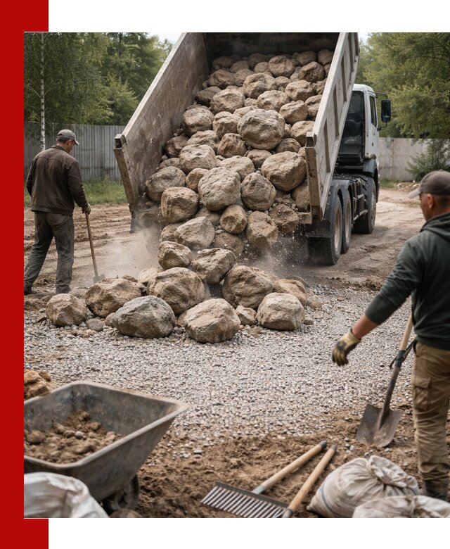Доставка и укладка булыжника в Набережных Челнах