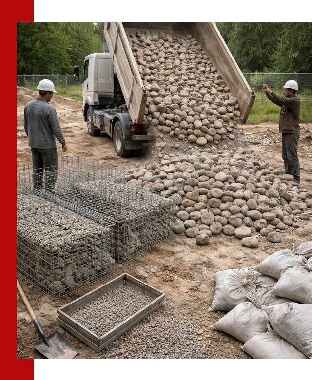 Камень для габионов фракция 70–151 в Набережных Челнах