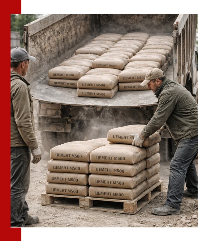 Цемент М500 с доставкой самосвалом в Набережных Челнах