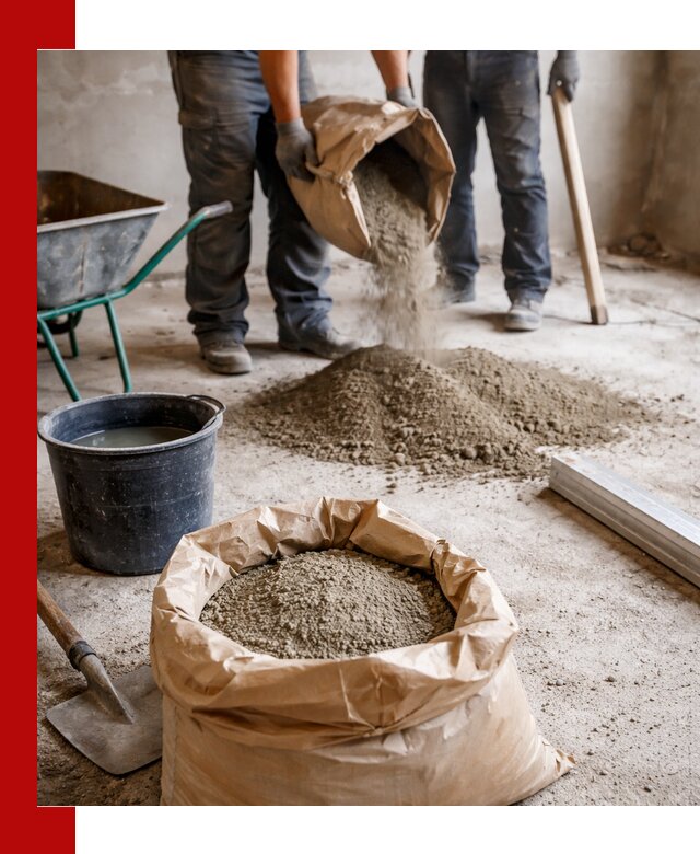 Доставка сухой смеси для стяжки в Набережных Челнах