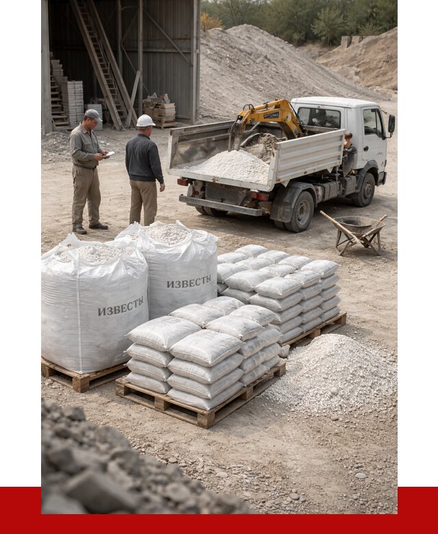 Известь строительная в Набережных Челнах с доставкой от 4266 р. | ПРОНЕРУДНбр