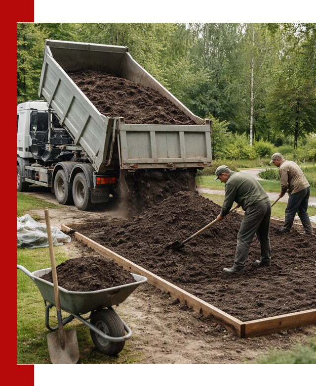 Доставка грунта для озеленения и благоустройства в Набережных Челнах