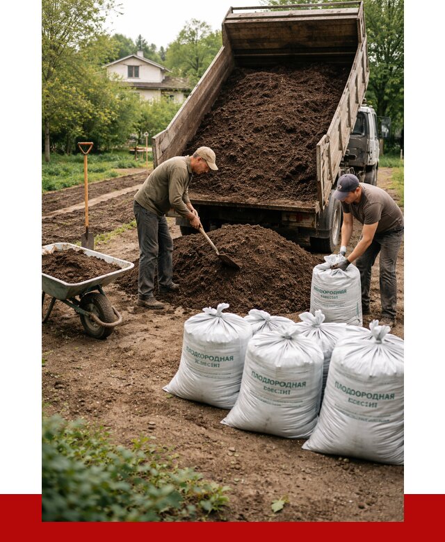 Плодородная смесь в Набережных Челнах от 4266 р./куб с доставкой | ПРОНЕРУДНбр