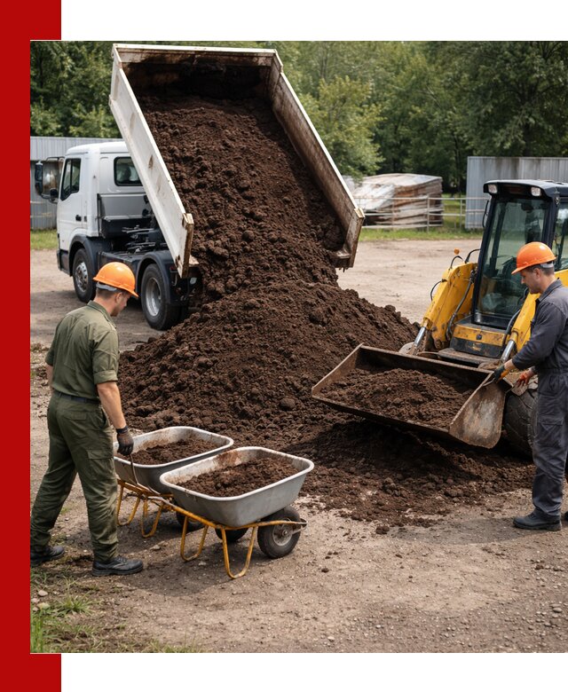 Доставка торфо-земляной смеси в Набережных Челнах для огорода и ландшафта