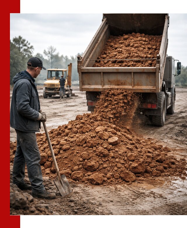 Глина для засыпки в Набережных Челнах с доставкой самосвалами