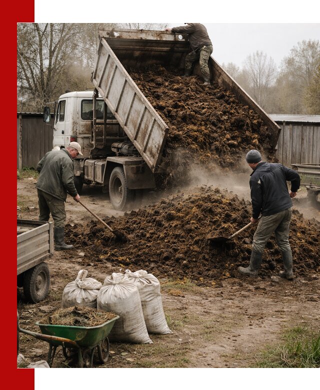 Доставка коровьего навоза самосвалом в Набережных Челнах