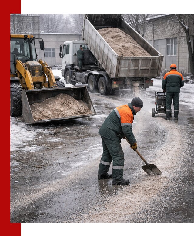 Реагент против гололеда с доставкой и нанесением в Набережных Челнах