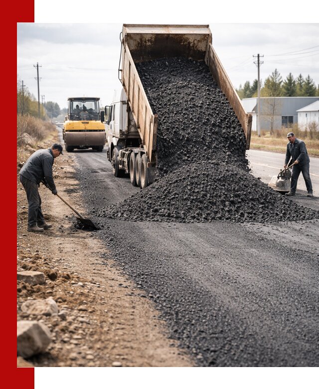 Асфальтовая крошка для дорог в Набережных Челнах — поставка и доставка