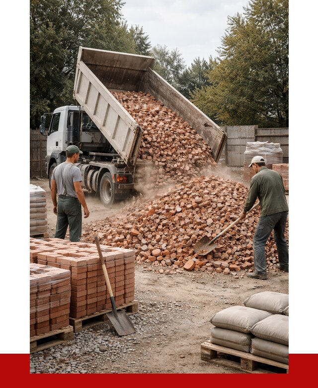 Бой кирпича в Набережных Челнах с доставкой от 4266 руб/куб | ПРОНЕРУДНбр