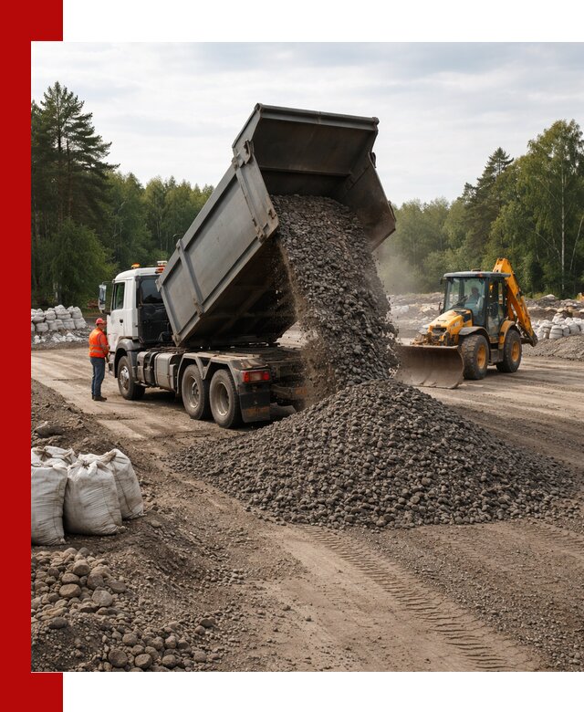 Доставка дробленого асфальта в Набережных Челнах для дорожных работ