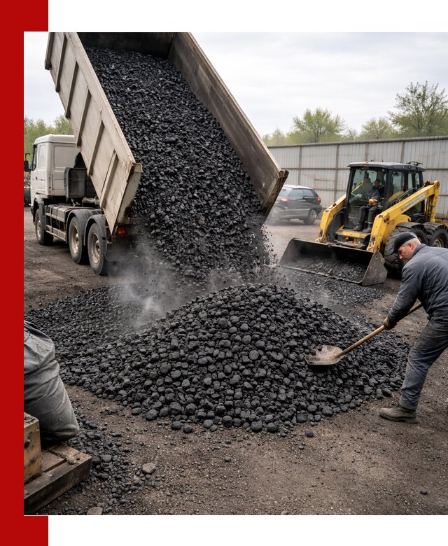 Доставка угля орех в Набережных Челнах оптом и в розницу