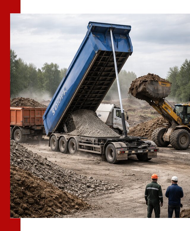 Аренда тонар 40 тонн в Набережных Челнах с доставкой материалов