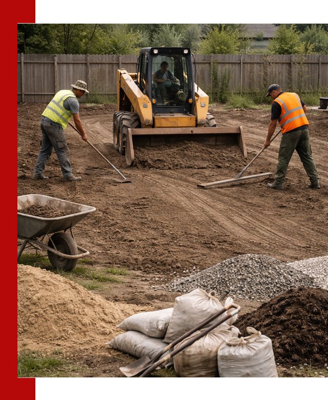 Выравнивание участка под строительство и благоустройство в Набережных Челнах